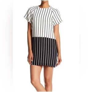 ALI & JAY Black and White Striped Dress
